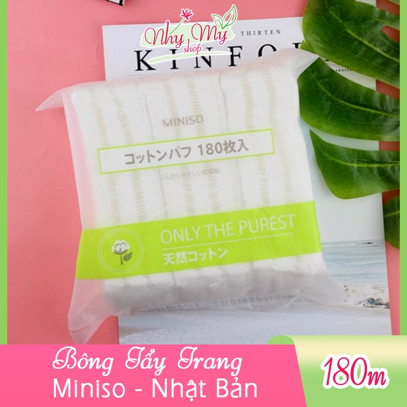 Bông tẩy trang miniso only the purest 180 miếng, sản phẩm tốt với chất lượng, độ bền cao và được cam kết sản phẩm y như hình