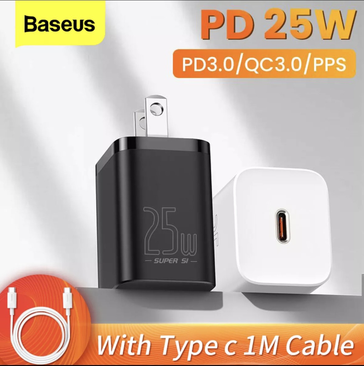 Bộ sạc nhanh pd 25w basues