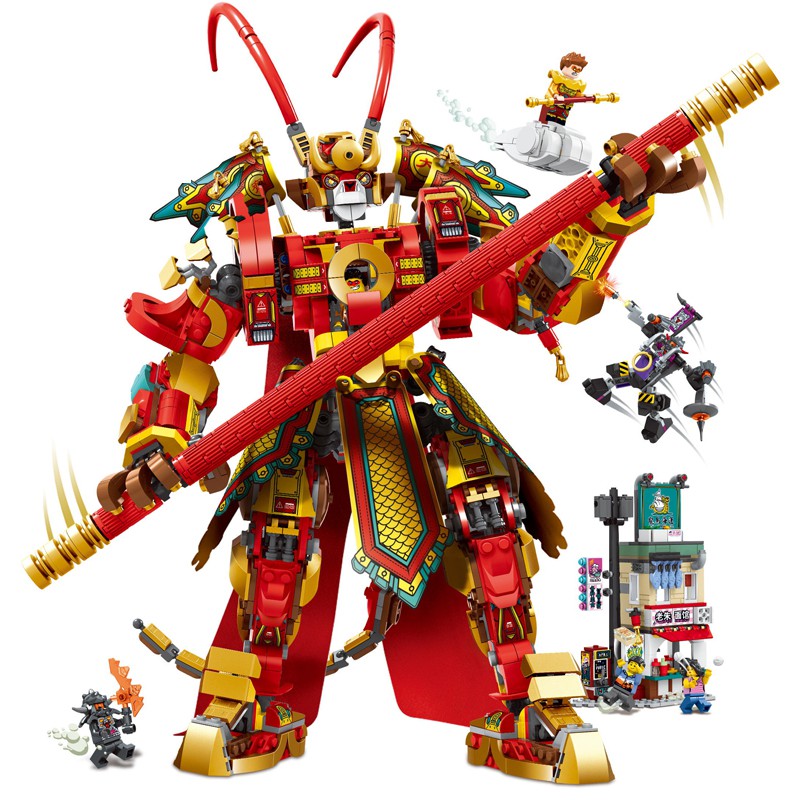 Đồ Chơi Lắp Ghép Mô Hình Chinese Legend The Monkey King Wu Kong 70001 1630Pcs