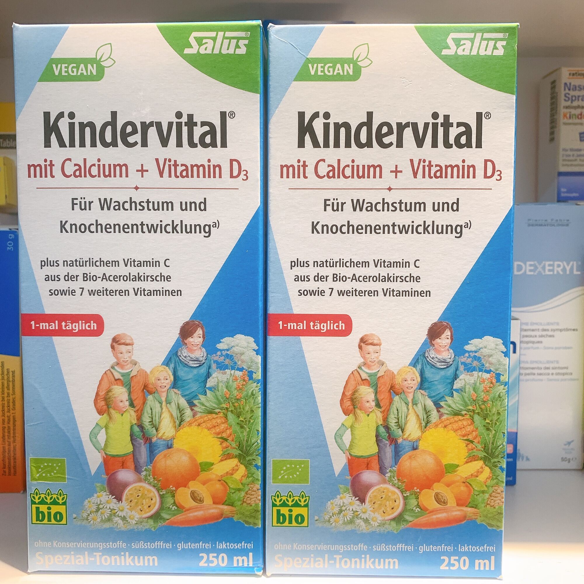 Siro Kindervital bổ sung canxi và vitamin d3 hữu cơ - 250ml - Hàng nội địa Đức