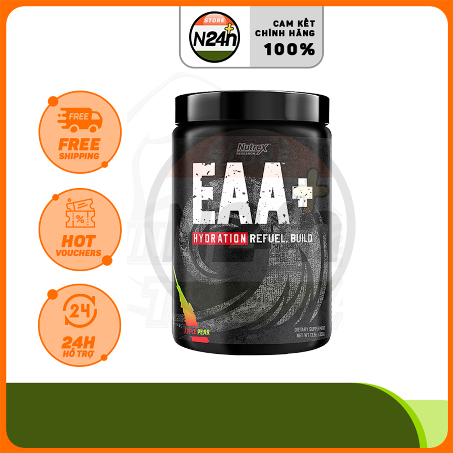 Nutrex EAA+ Hydration 30 Lần - Essential Amino Axit Thực Phẩm Bổ Sung Dinh Dưỡng Hổ Trơ Phục Hồi Cơ Bắp Dành Cho Người Tập Thể Thao
