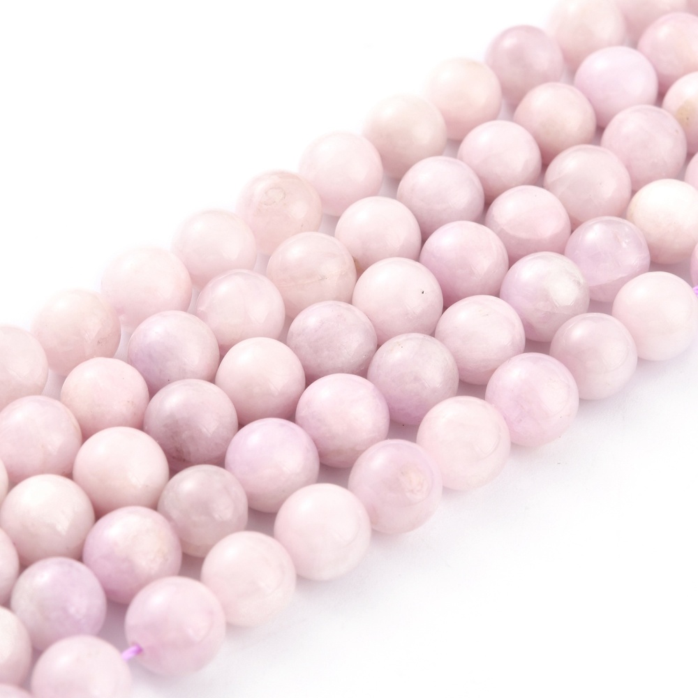 2Strand Grade AB Natural Kunzite Beads Strands Round 8mm Hole 1mm about