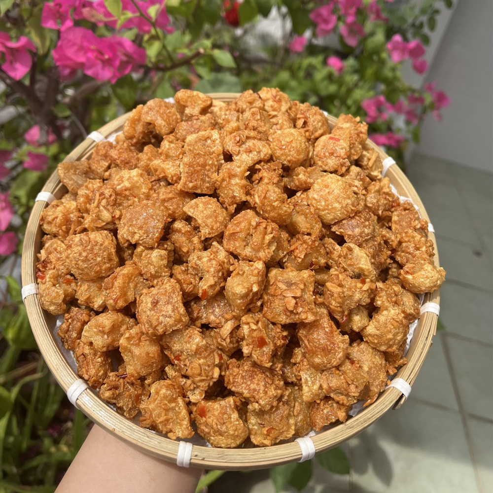Tóp mỡ rim mắm tỏi Cô Nga 150gr- tóp mỡ giòn không hôi dầu thơm ngon đặc biệt