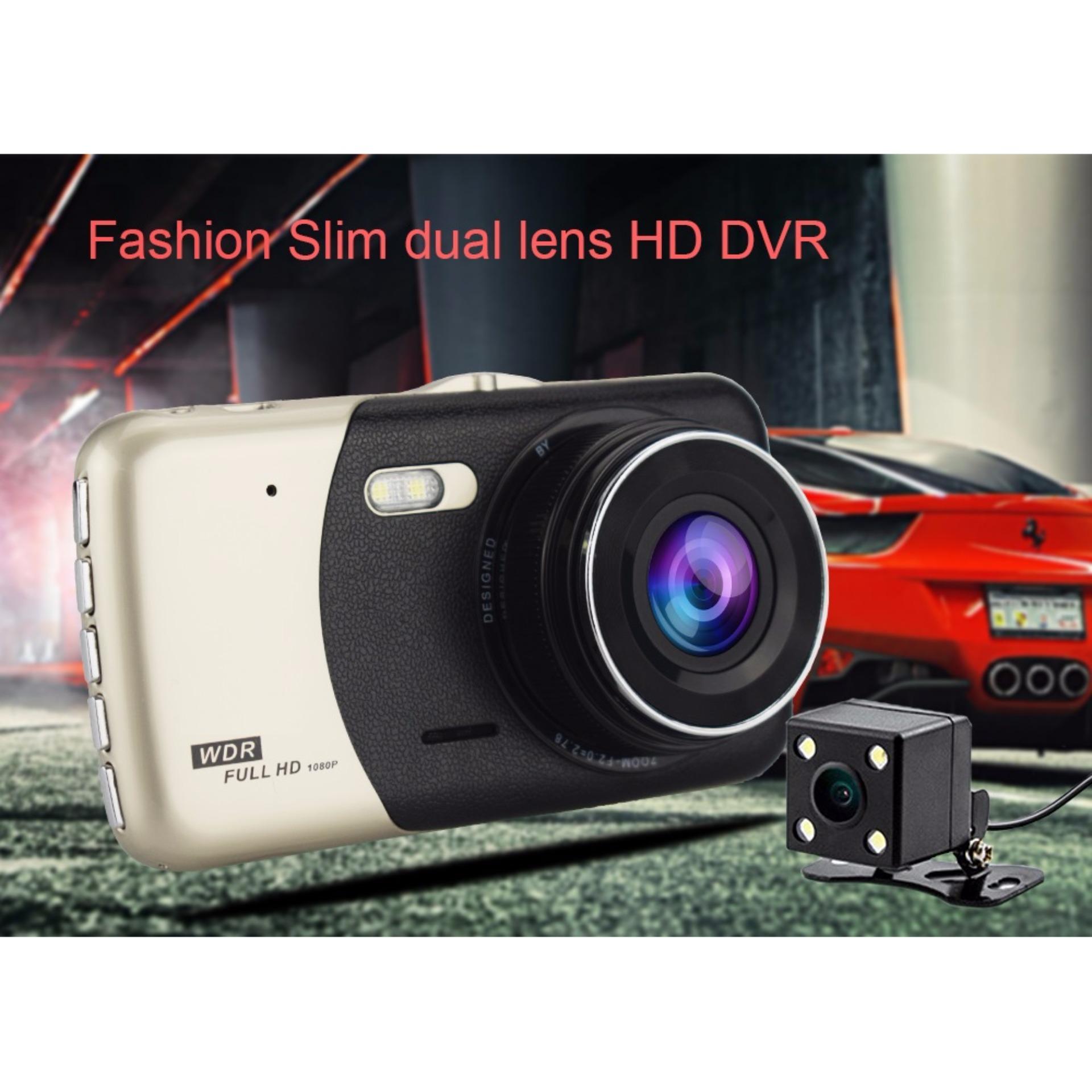 Camera hành trình ô tô cao cấp dual lens 2560 kiêm camera lùi tặng thẻ nhớ 32gb