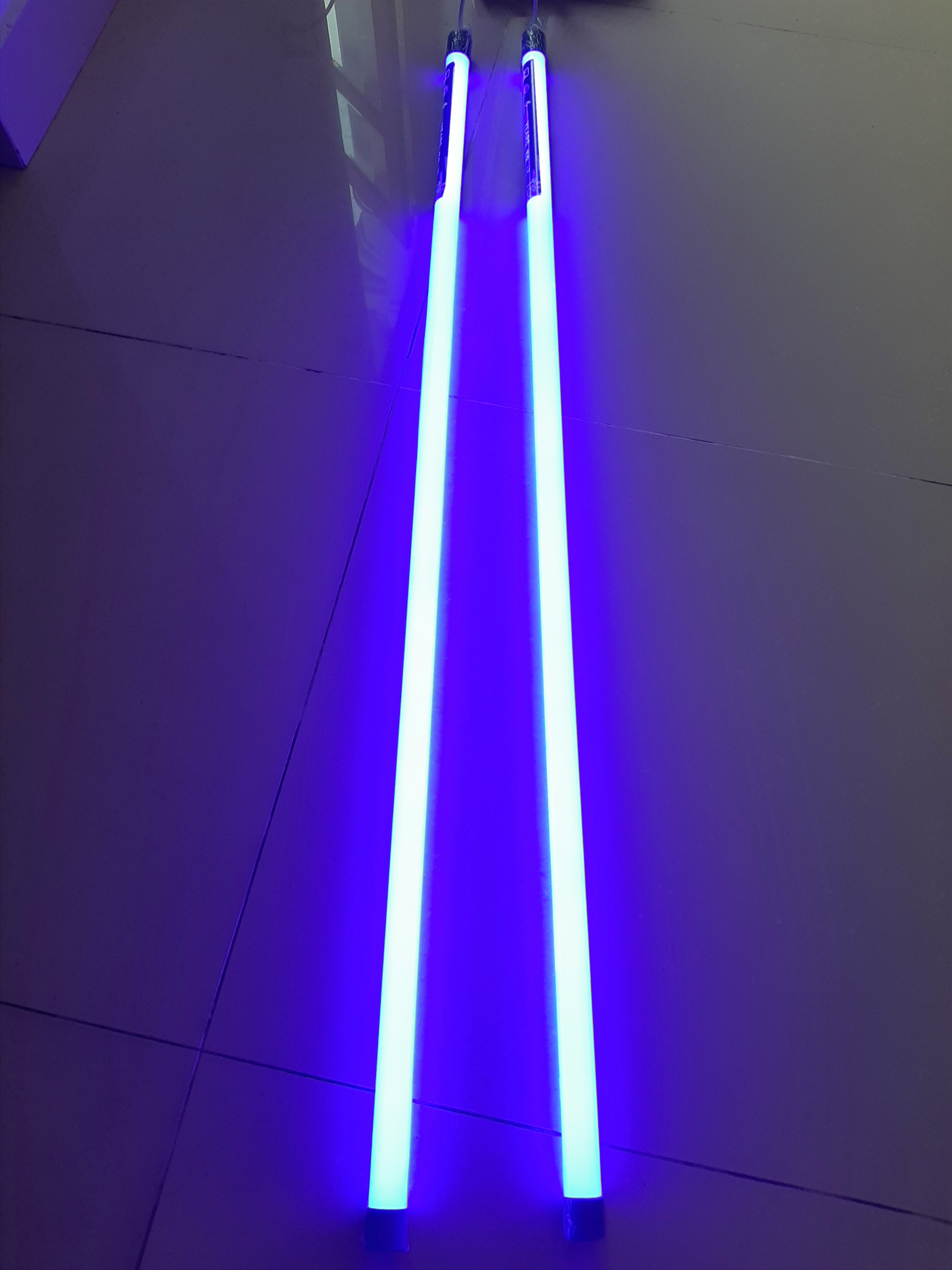 Bộ 2 bóng đèn Led 60cm - 1m2 1.2m màu xanh dương trang trí, đèn led tuýp T8 xanh dương.