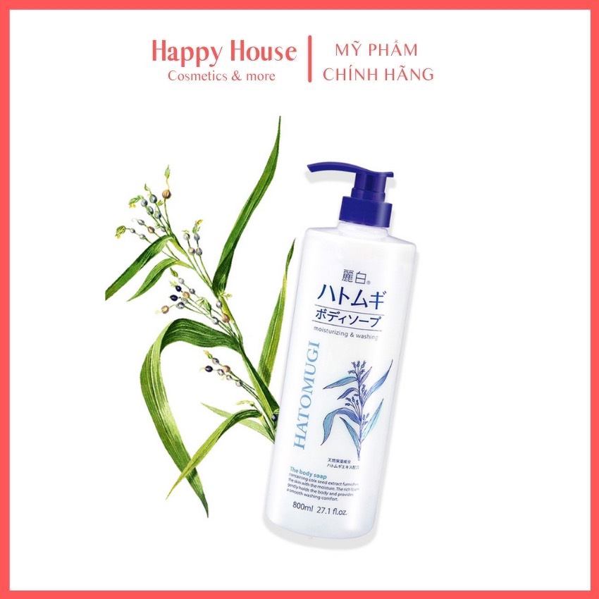 Sữa tắm trắng da Ý Dĩ Hatomugi của Nhật-Happy House