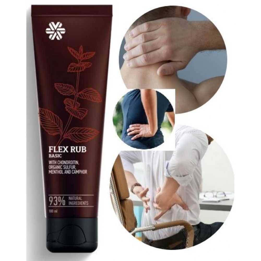 Gel thoa giảm đau khớp xương 414328 flex rub basic siberian wellness từ thảo dược