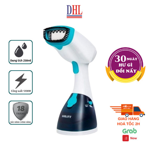Bàn ủi hơi nước cầm tay SOKANY  AJJ2205 công suất 1200W, cao cấp, gọn nhẹ, tiện ích, bảo hàng chính hãng 18 tháng