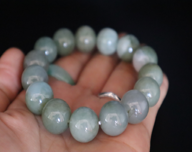 [HCM][ ĐÁ A ] Chuỗi vòng đeo tay ngọc thạch trắng sữa 10 LY -mang lại may mắn bình an ( trắng 01)