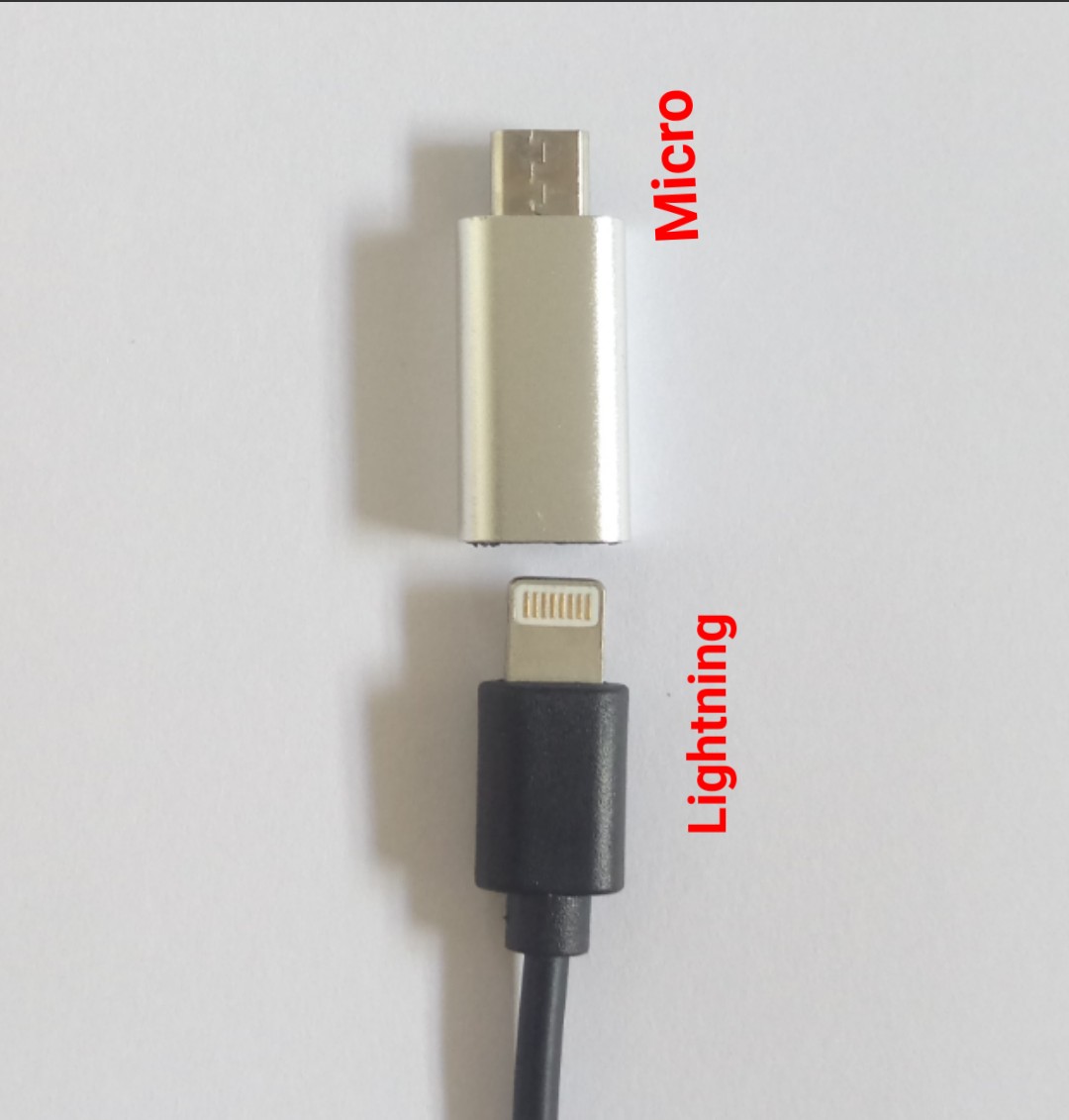 Đầu chuyển đổi từ cổng Micro Type C sang cổng Lightning 8 chấu tiện dụng cho iPhone iPad