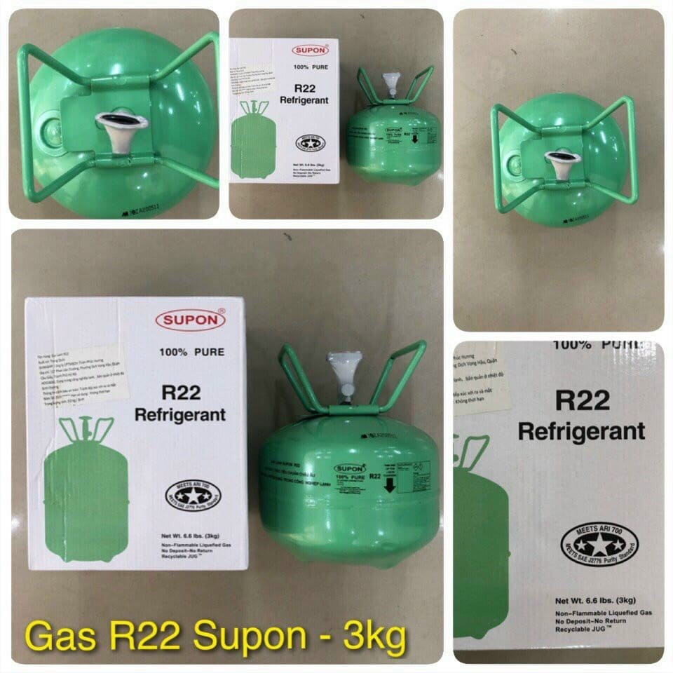 Gas lạnh điều hòa r22 supon bình 3kg