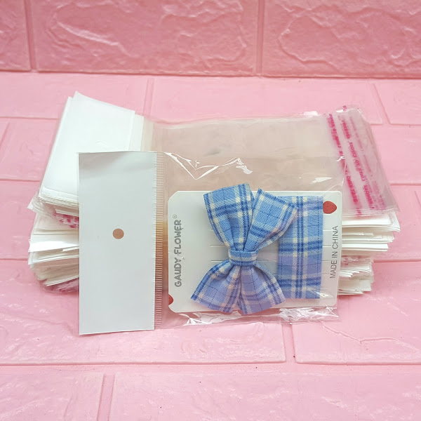 1kg Túi Opp dán mép (Treo) 10x10cm (+ 4cm + 4cm) - Túi ni lông băng keo dán miệng - Bao nilon dán miệng