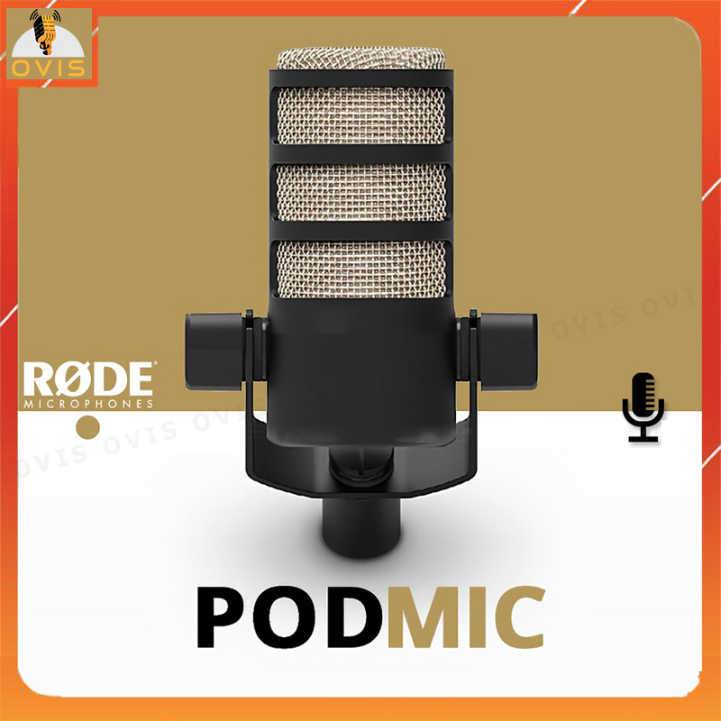 Rode Podmic - Micro Thu Âm 48V Chuyên Dụng Cho Streamer, Podcast, Producer [HÀNG CHÍNH HÃNG]