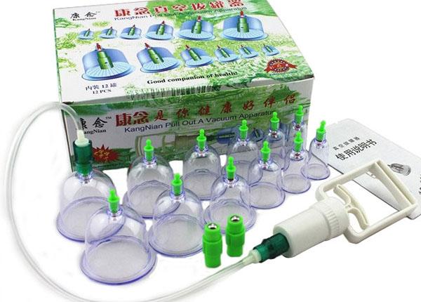 Bộ giác hơi 12 cốc không dùng lửa, bộ giác hơi chân không, bộ giác hơi 12 ống