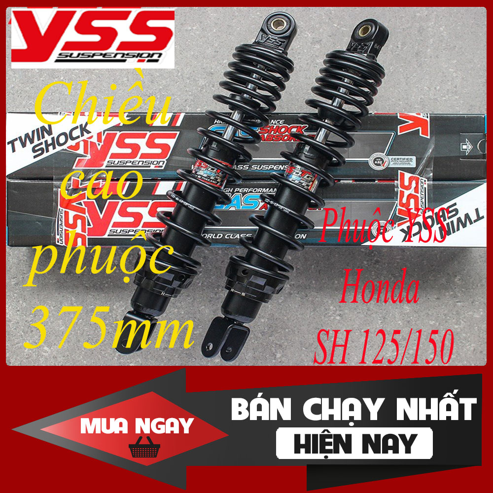 [HCM]Phuộc  YSS Honda SH 125/150 Hybrid (Đen)