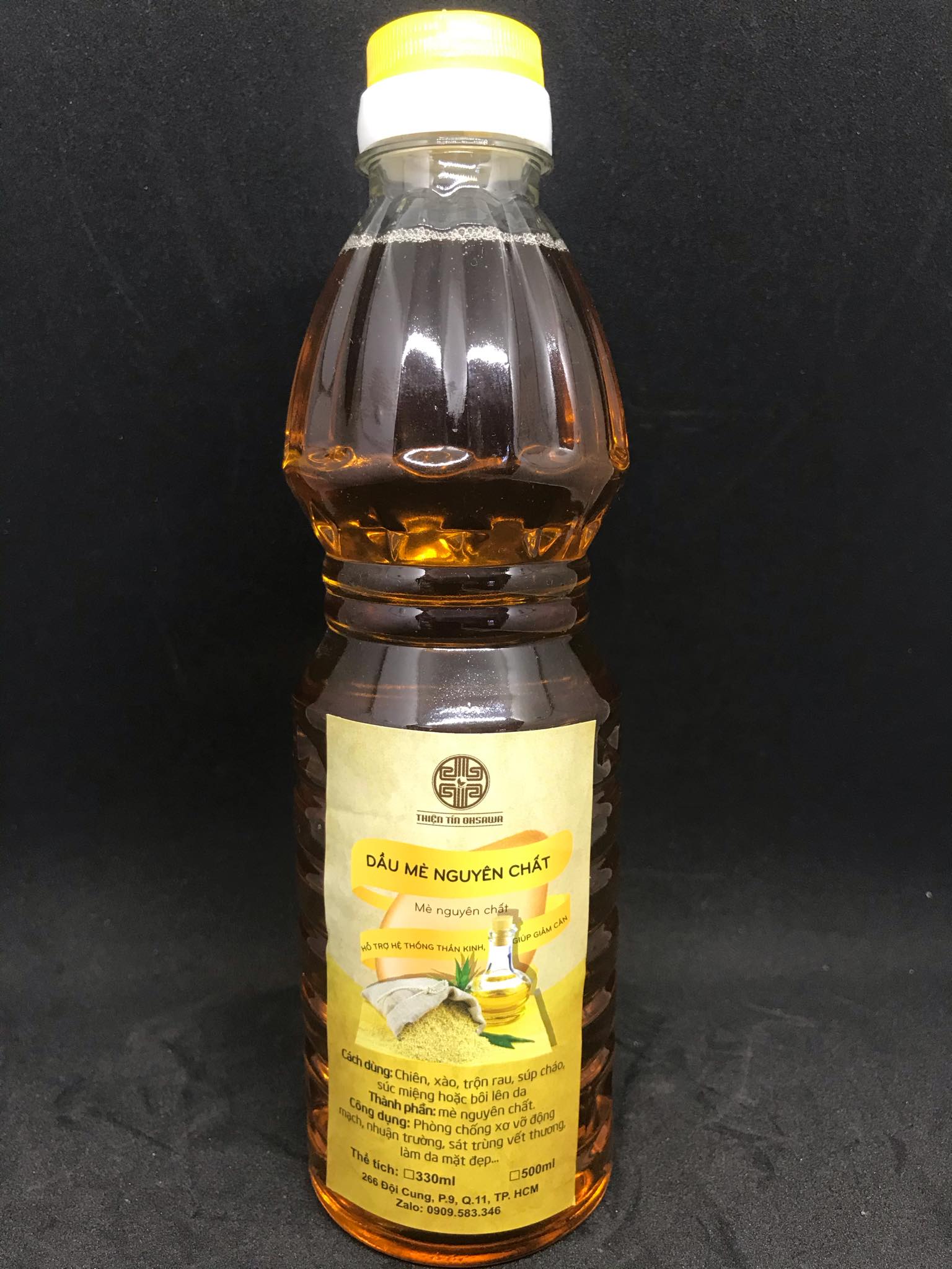 Dầu Mè Đen Nguyên Chất 500ml