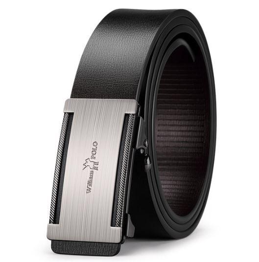 [HÀNG CAO CẤP-FULL BOX]-Thắt lưng da nam cao cấp william polo, dây nịt nam da thật  ,khóa tự động mạ ti tan-[ kaimono]