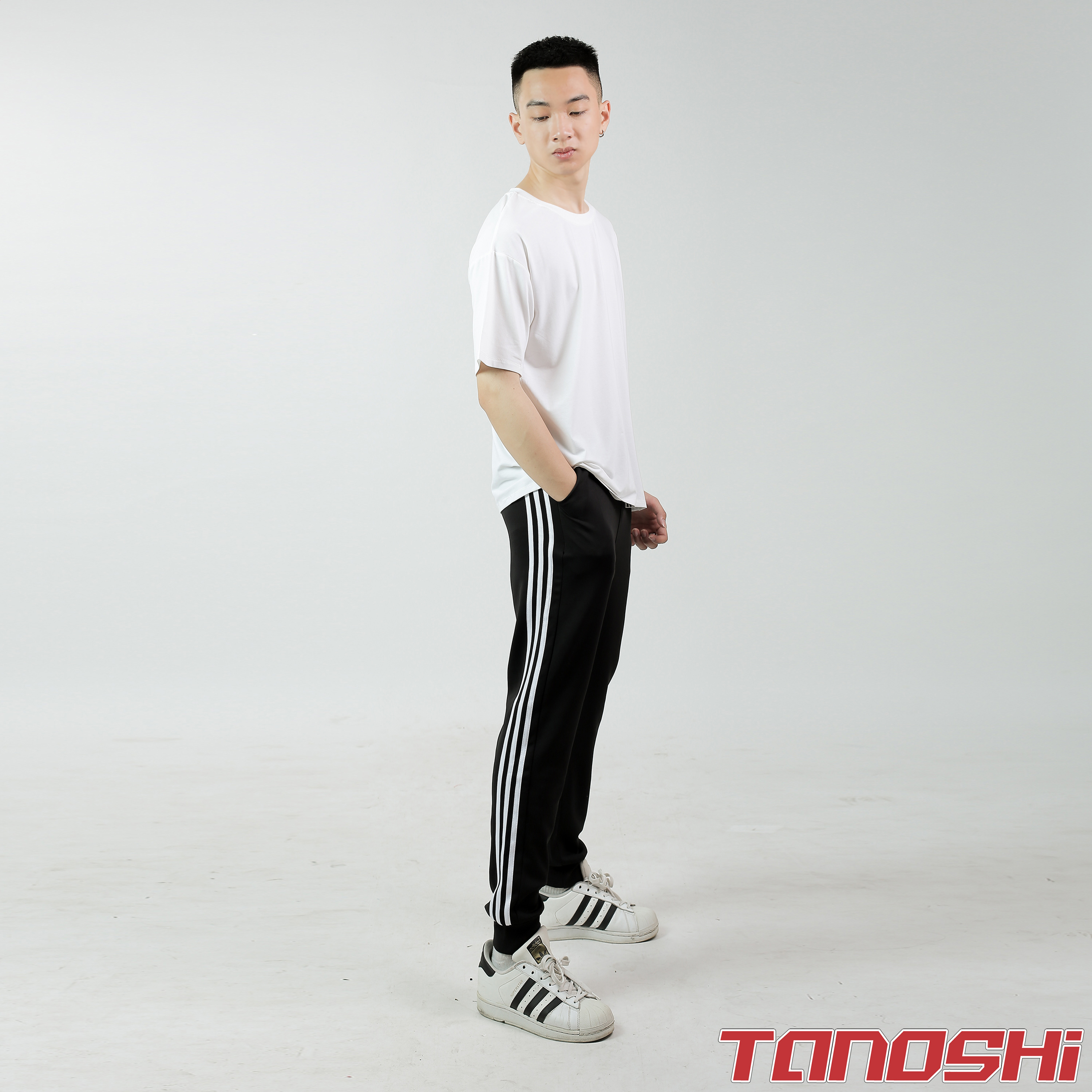 Tanoshi-quần thể thao nam nỉ dày dặn 3 sọc tanoshi jogger 3 lines 508 - qn06