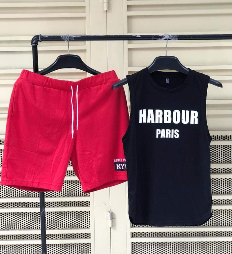 ĐỒ BỘ QUẦN ÁO NAM BA LỖ VẢI THUN LẠNH IN CHỮ 3D MỀM MỊN THOÁNG MÁT