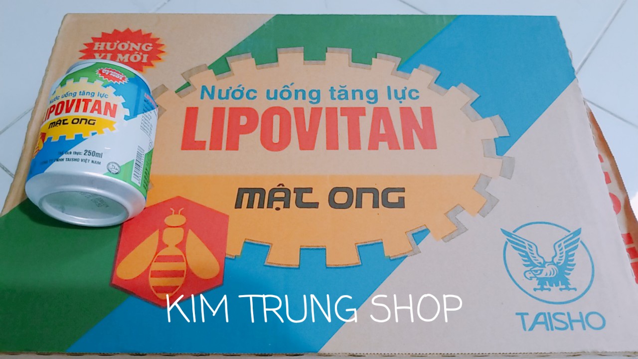 Nước tăng lực Lipovitan Honey (1 thùng x 24lon x 250ml)