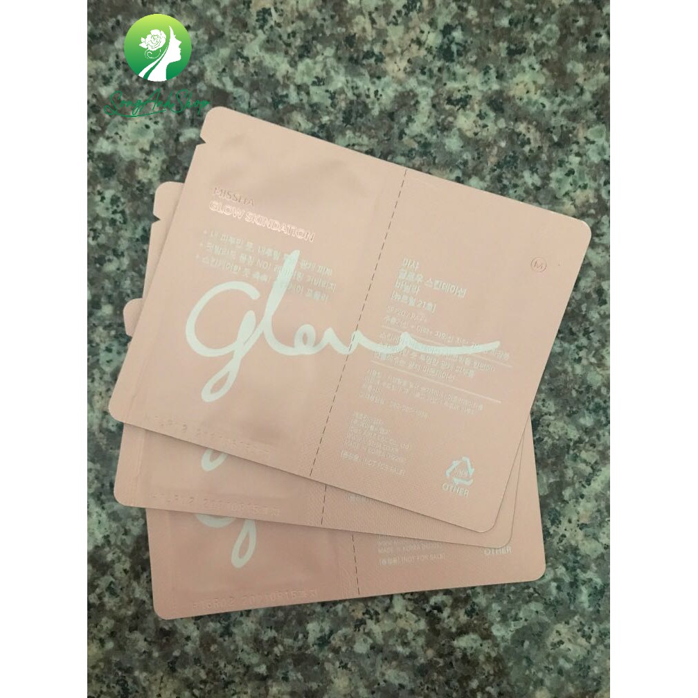 Gói dùng thử kem nền Missha glow skindation 1ml
