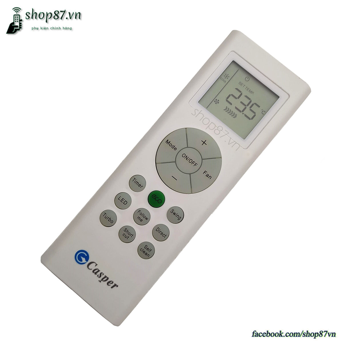 Điều khiển điều hòa Casper chính hãng 2 chiều ECO