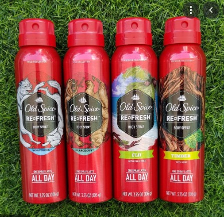 Xịt khử mùi dành cho nam old spice refresh body spray 106g