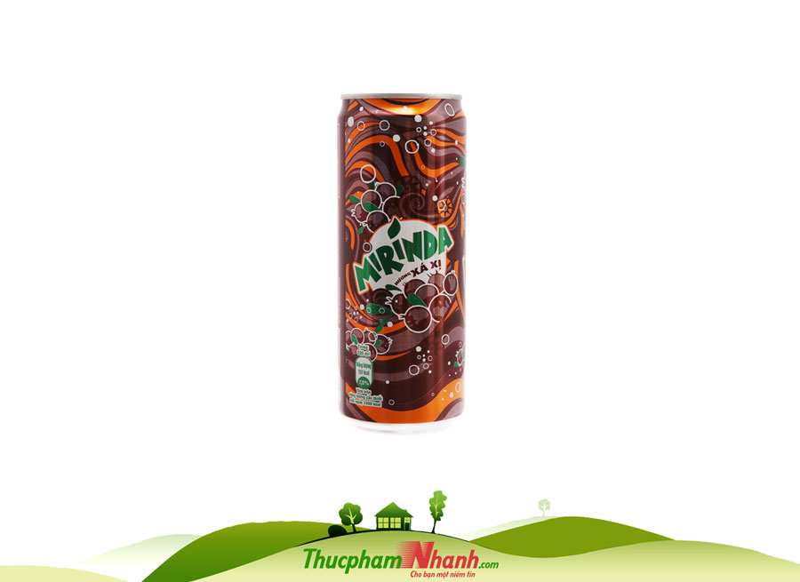 Nước ngọt Mirinda xá xị - Lon 330ml