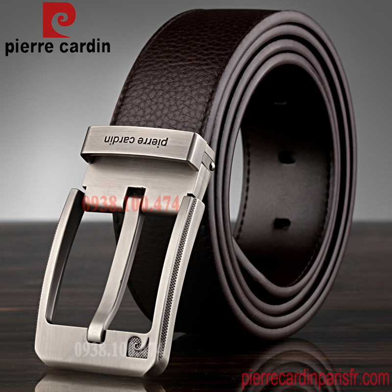 Thắt lưng khóa kim Pierre Cardin chính hãng dây da bò thật PCJ1116