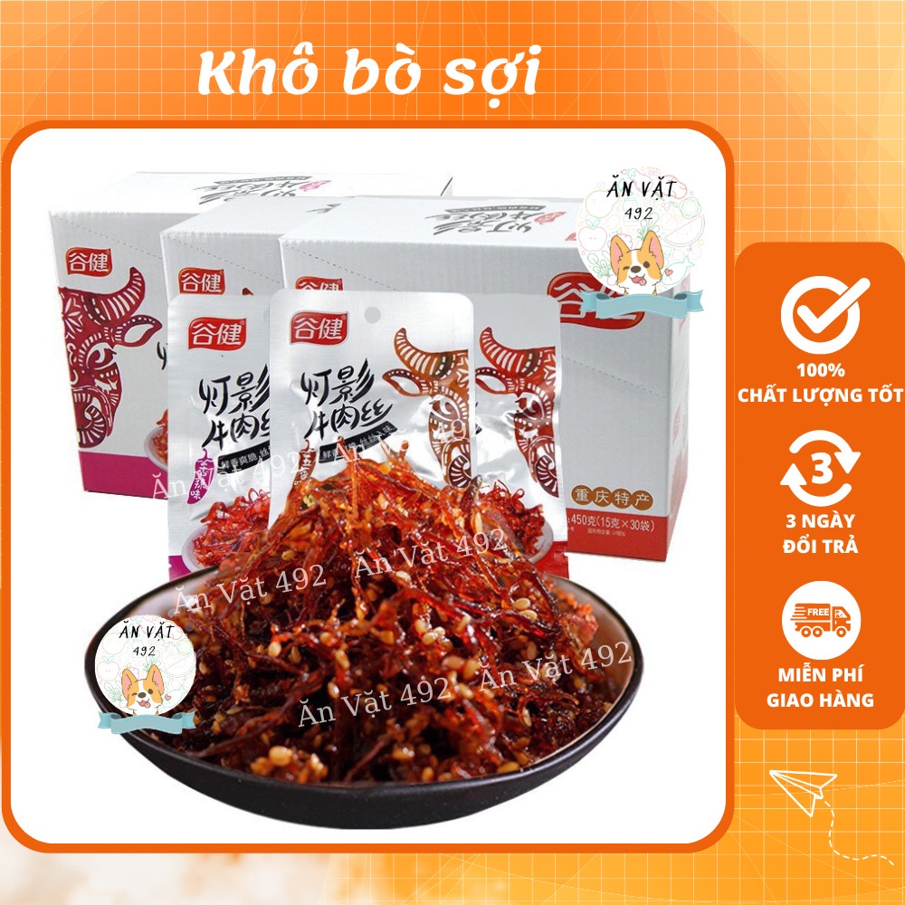 Khô bò sợi cay tứ xuyên - ăn vặt 492