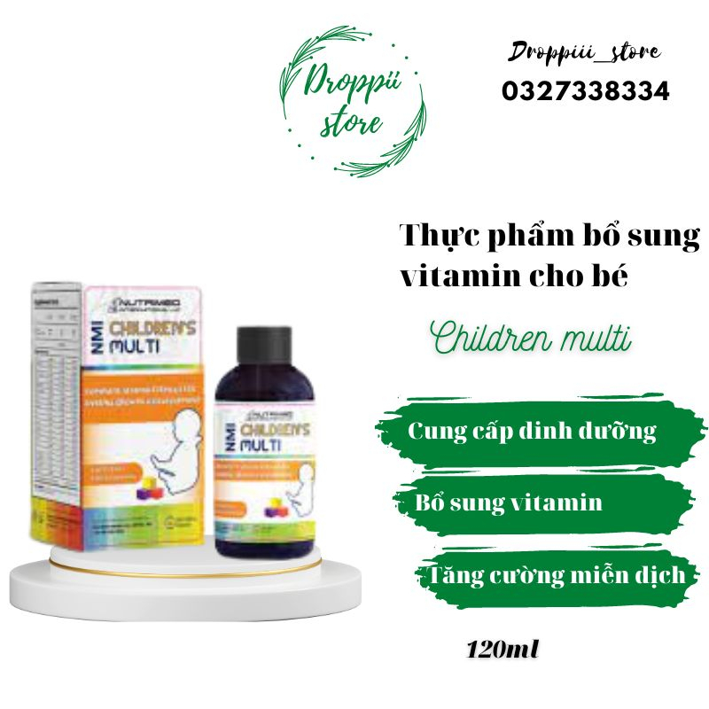 Thực phẩm Bổ sung một số vitamin giúp tăng cường sức đề kháng NMI Children’s Multi