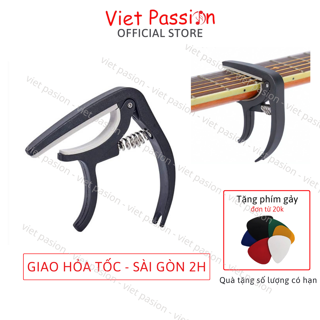 Kẹp capo guitar acoustic NHỰA  ABS móc lên tông hạ tông dùng cho đàn ghita acoustic Viet Passion HCM