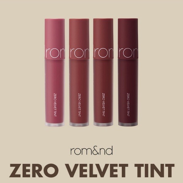 (Chính hãng) Son Kem Lì, Lên Màu Siêu Chuẩn Mềm Mại Như Nhung Romand Zero Velvet Tint 5.5g