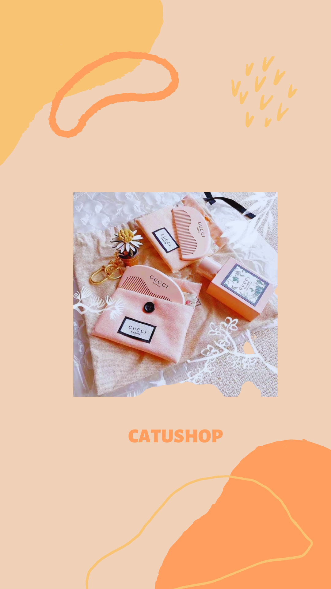 Set lược gỗ gucci beauty - gucci gift