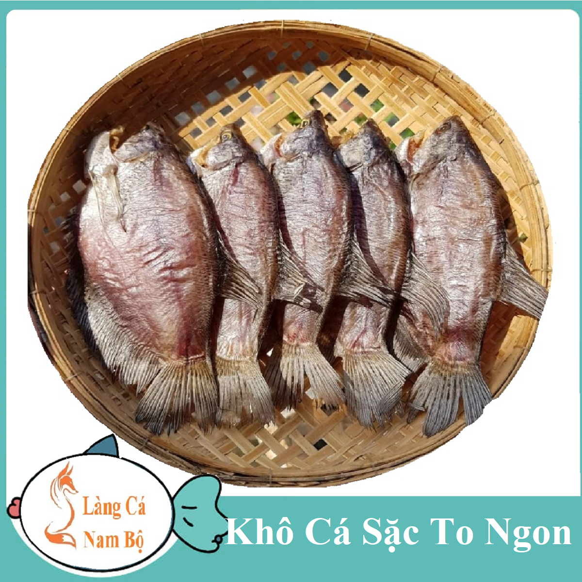 Khô cá sạc loại thượng hạng 500gr làng cá nam bộ- khô cá sạc to ngon chà bá