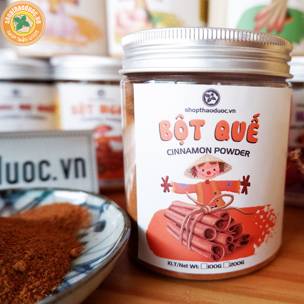 Bột quế nguyên chất hũ 100g - bột quế loại 1