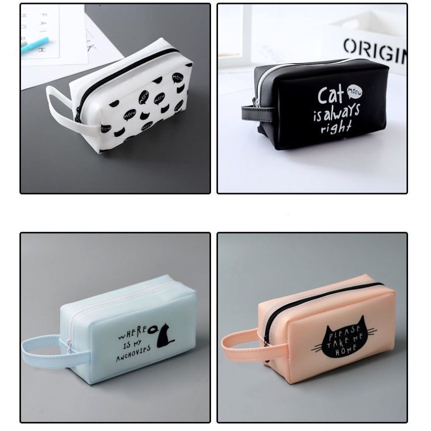 Bóp bút - viết cat meow mèo loại lớn 17.5x7x9 cm - nhiều mẫu
