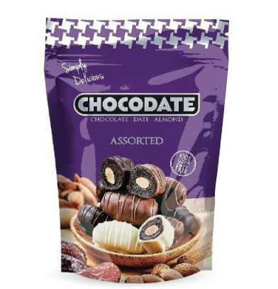 Sôcôla tổng hợp bọc chà là, nhân hạnh nhân - hiệu chocodate code: 1974