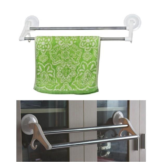 Giá Treo Khăn Đôi Với Miếng Hút Chân Không HOT SALE