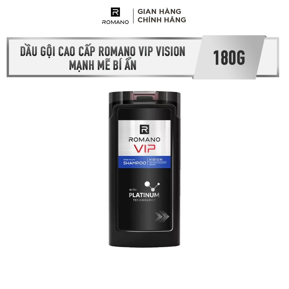 Dầu gội cao cấp Romano VIP Vision sang trọng cuốn hút 180g