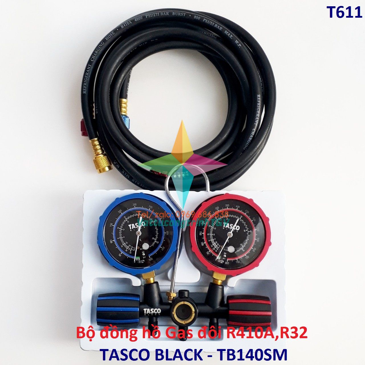 Bộ đồng hồ gas đôi r410a,r32 cao cấp tasco-japan model: tb140sm