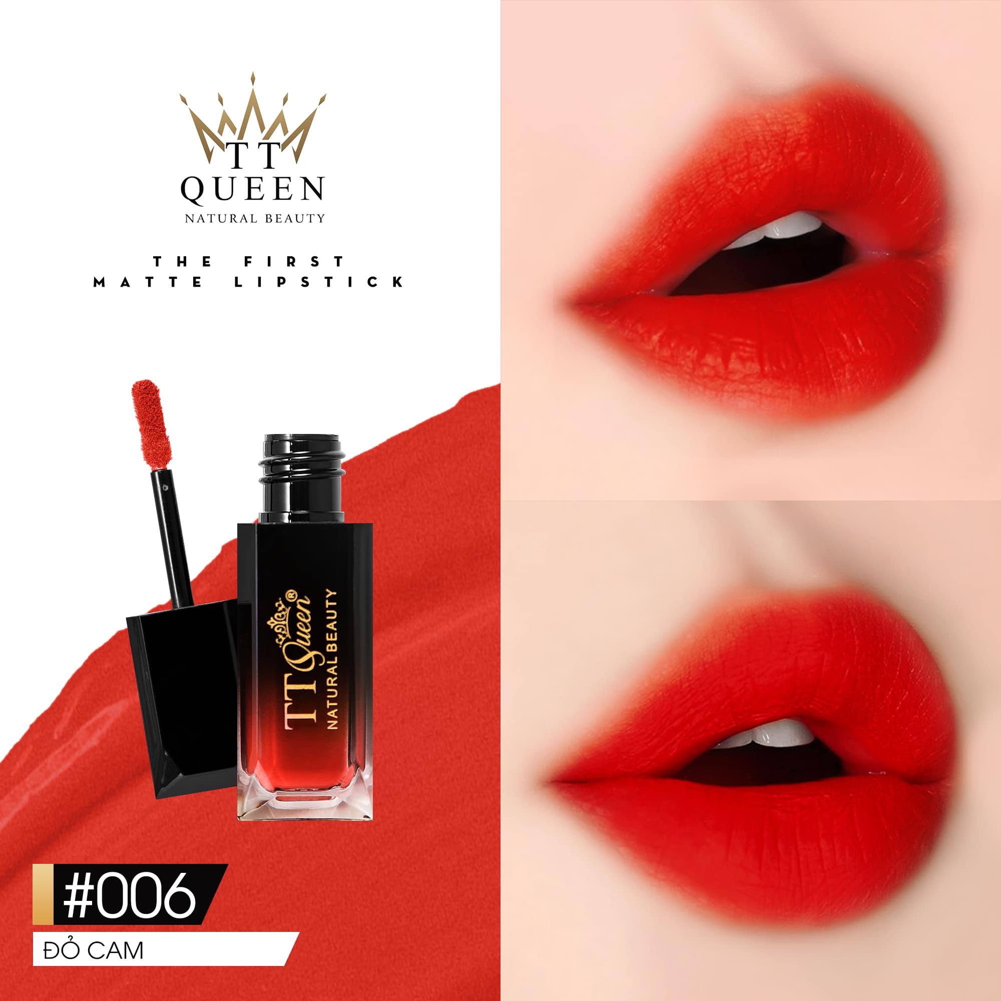 Đỏ cam 06 (son kem) TTQueen