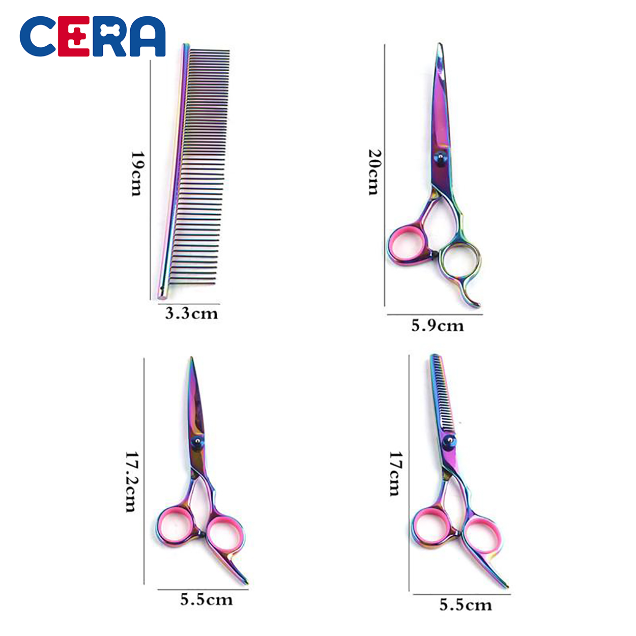 Bộ Kéo Cắt Tỉa Lông Chó Mèo - Kéo 004