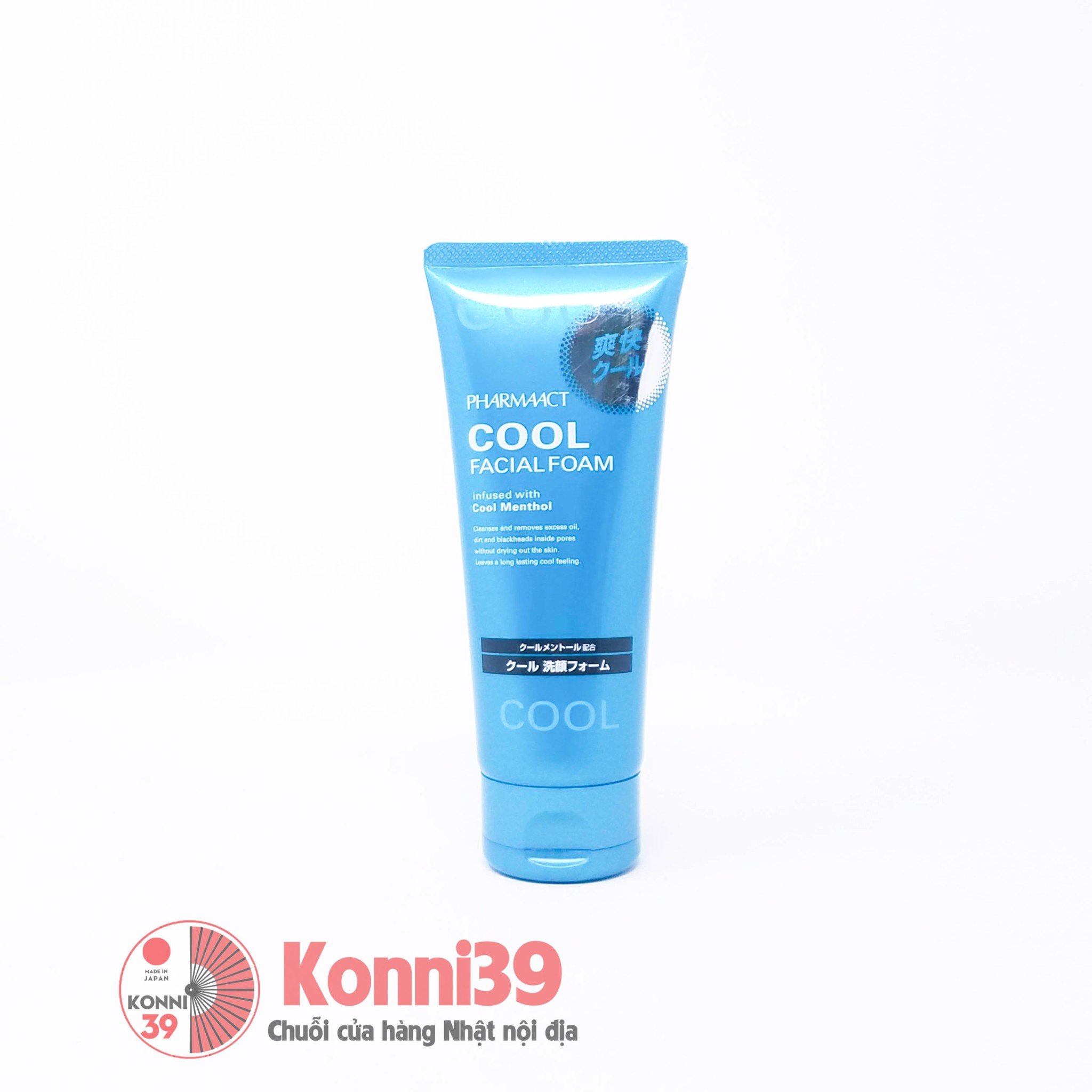 SỮA RỬA MẶT CHO NAM PHARMAACT COOL NỘI ĐỊA NHẬT (TUÝP 130GR)