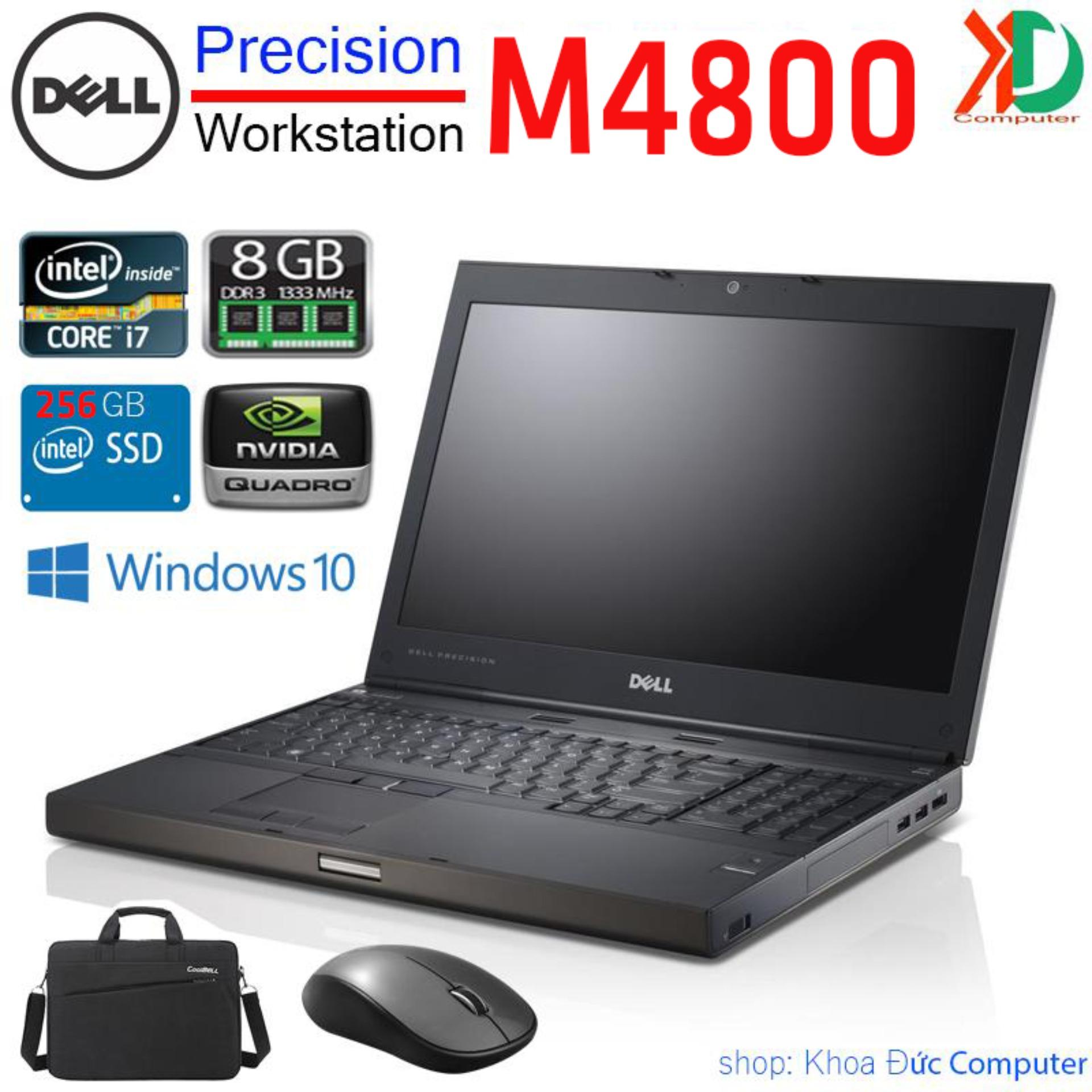 Laptop máy trạm Dell Precision Workstation M4800 Core i7-4800QM 8gb Ram 128gb SSD VGA Quadro K1100M/ AMD M5100 15.6inch Full HD