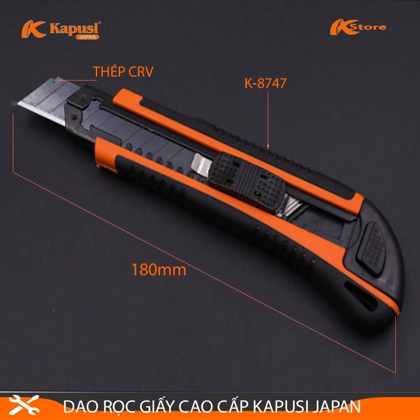 Dao rọc giấy cao cấp kapusi japan tặng kèm lưỡi dao