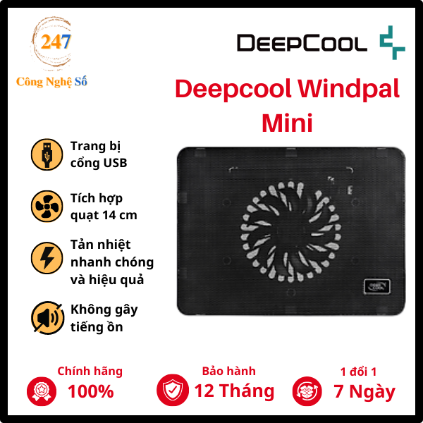Đế Tản Nhiệt Laptop Deepcool Windpal Mini