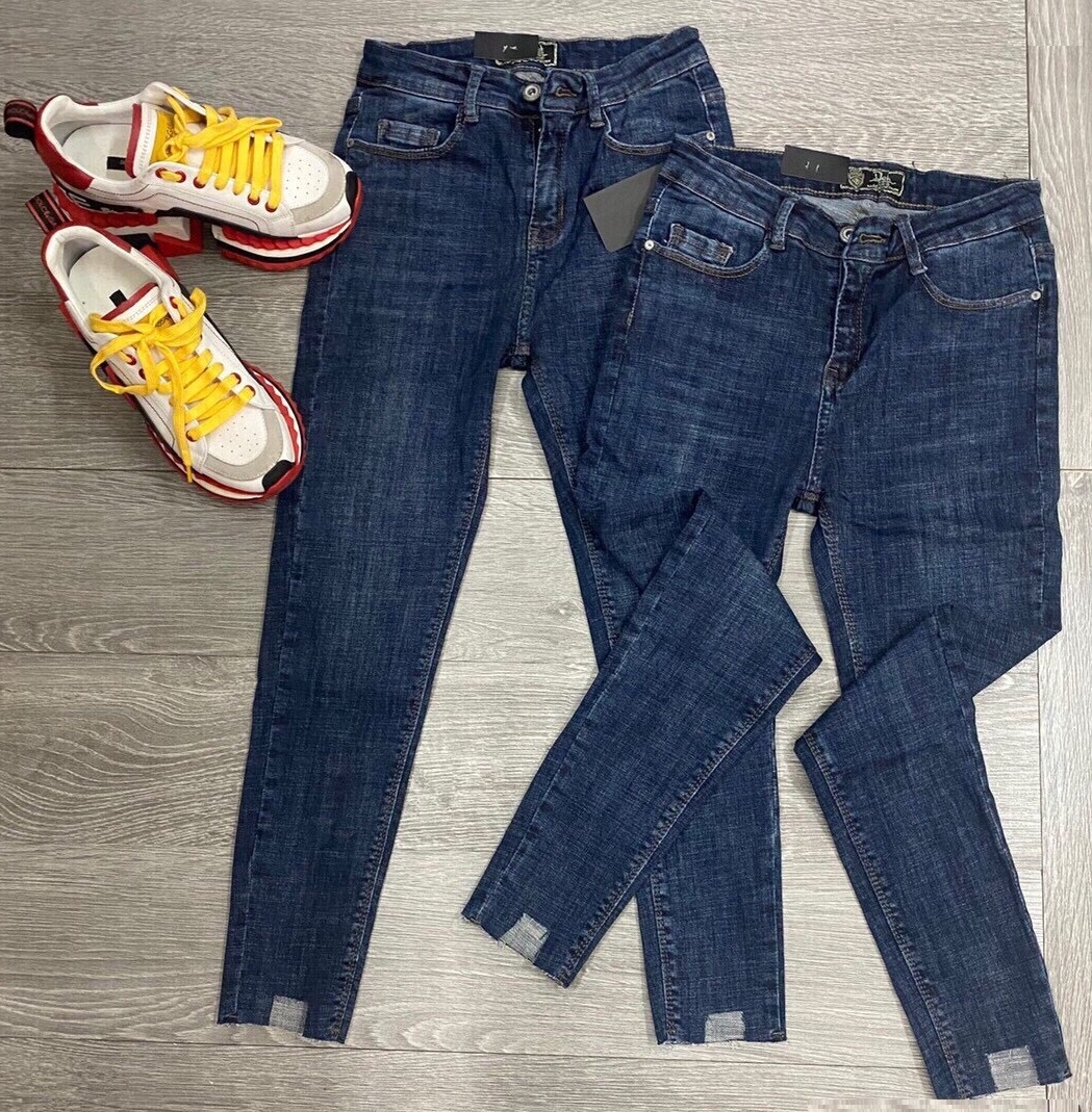 Quần Jean Nữ BN56 XANH WASH KHÔNG LAI (Có Size Đại) - Quần Jeans Nữ Lưng Cao Co Giãn Tốt - Quần Bò Nữ Kiểu Dáng Basic - 010305