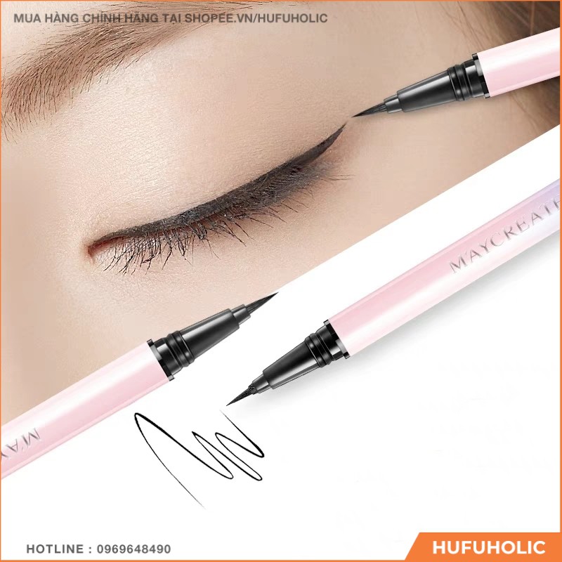 Maycreate – bút kẻ mắt charm cool black eyeliner tông 02
