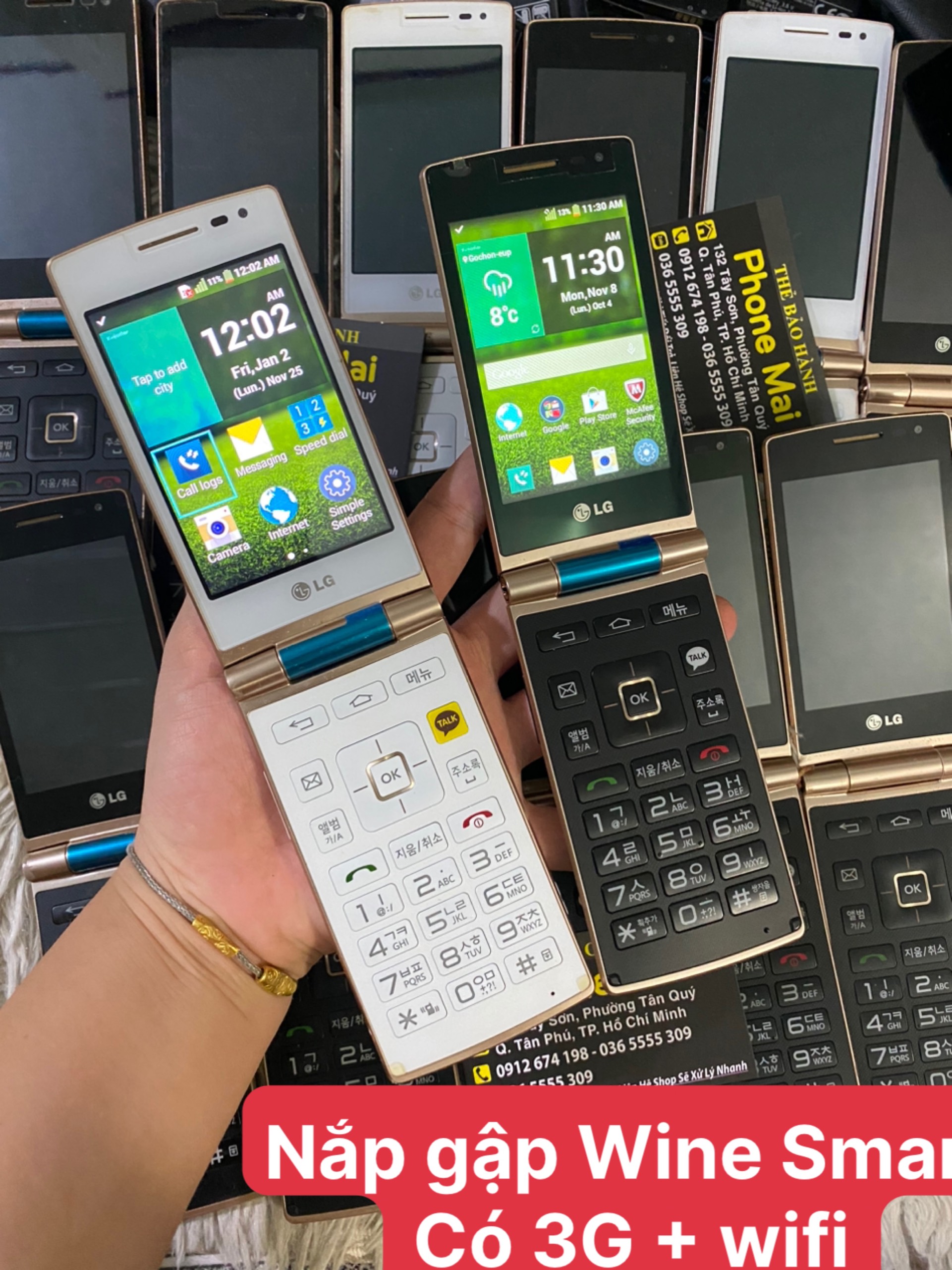 Điện thoại nắp gập LG Wine Smart 1Sim Có 4G, wifi,màn hình cảm ứng,nghe gọi rõ ràng – dùng tiếng anh